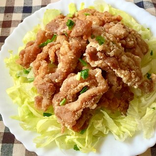 あっという間に出来ちゃう♫豚こま肉の唐揚げ